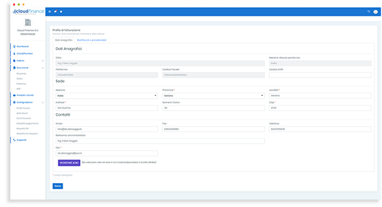 Profilo Fatturazione