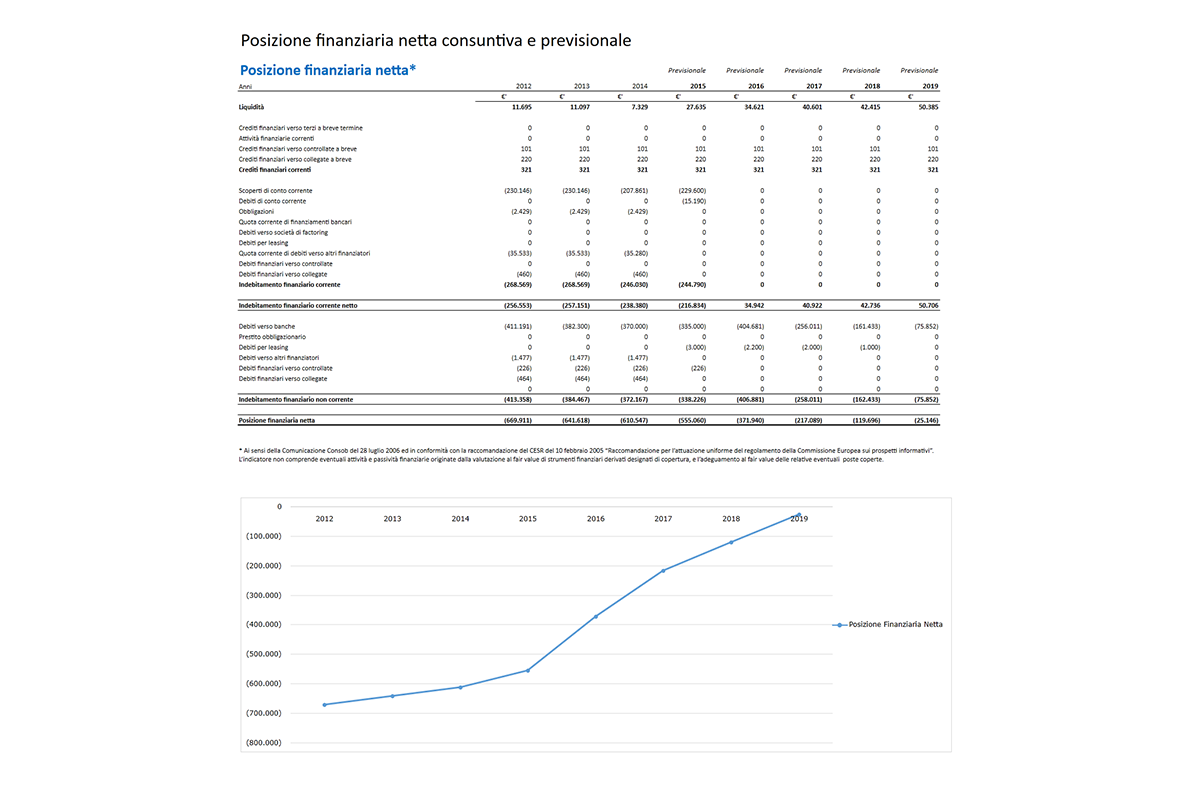 Software Piano Industriale Procedure Concorsuali - PFN consuntiva e previsionale