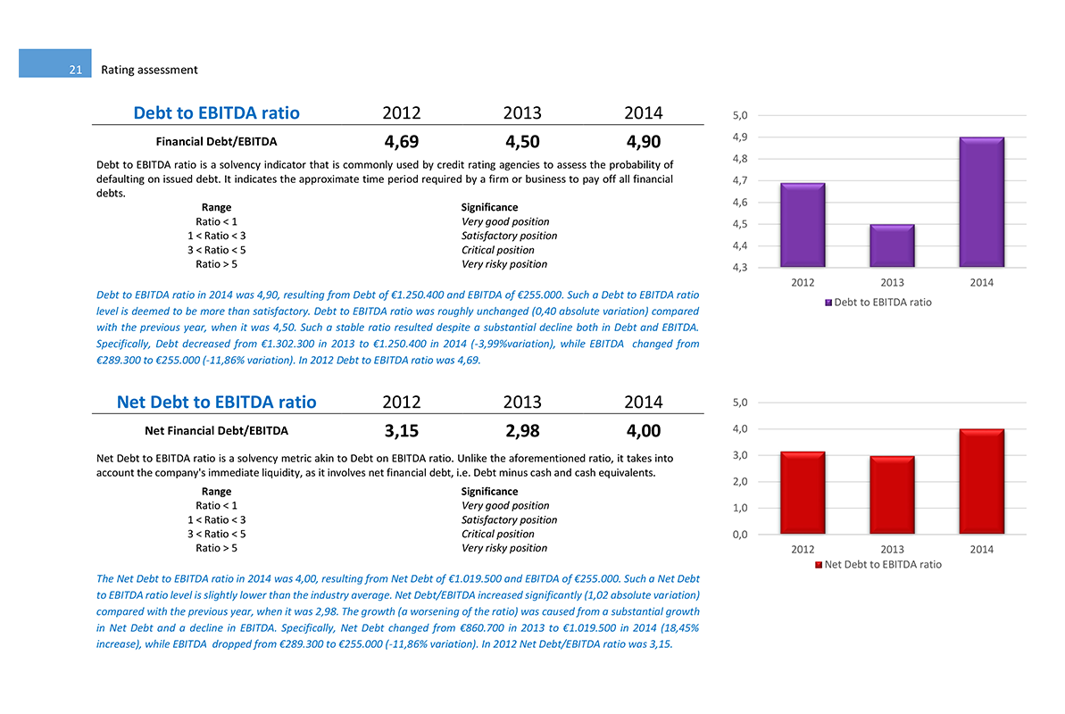 Software Financial Statement Analysis GAAP and IFRS - Rating Assessment - Formula