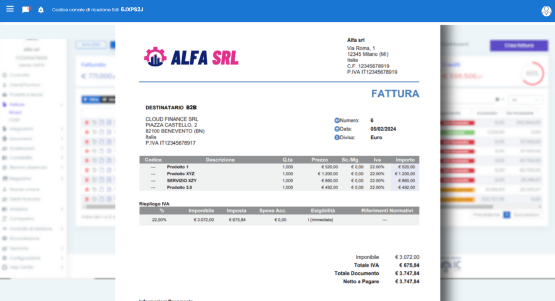Software di Fatturazione Elettronica FreeInvoice - fatture di cortesia