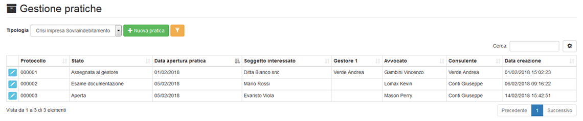 gestione-pratiche Gestionale OCC per Crisi da Sovraindebitamento - gestione pratiche