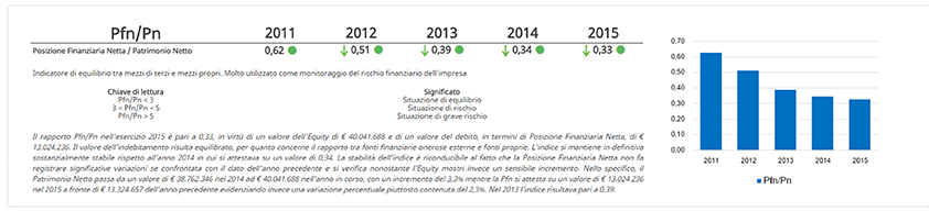 indici Cloud Finance - Software Analisi di Bilancio e Rating - indici di bilancio commentati