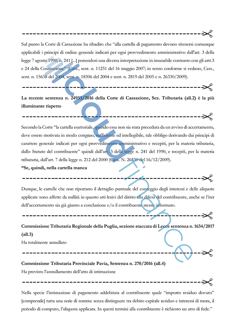 fac simile ricorso cartelle Equitalia - pag 3
