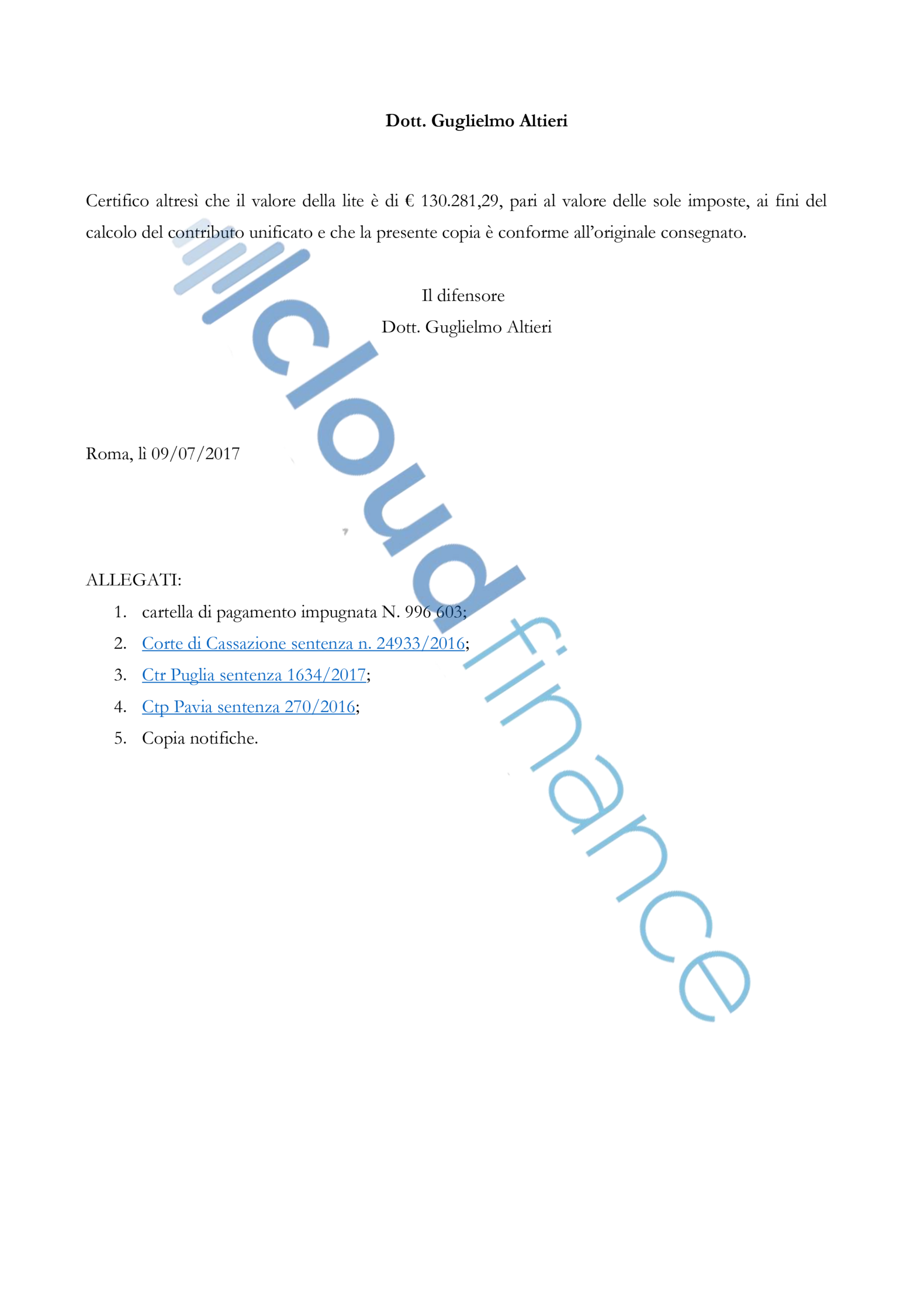 fac simile ricorso cartelle Equitalia - pag 8