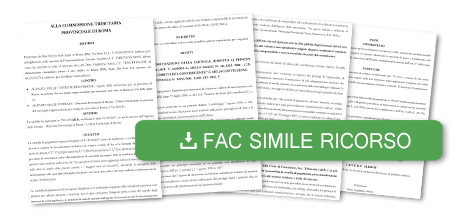 fac simile ricorso cartelle Equitalia