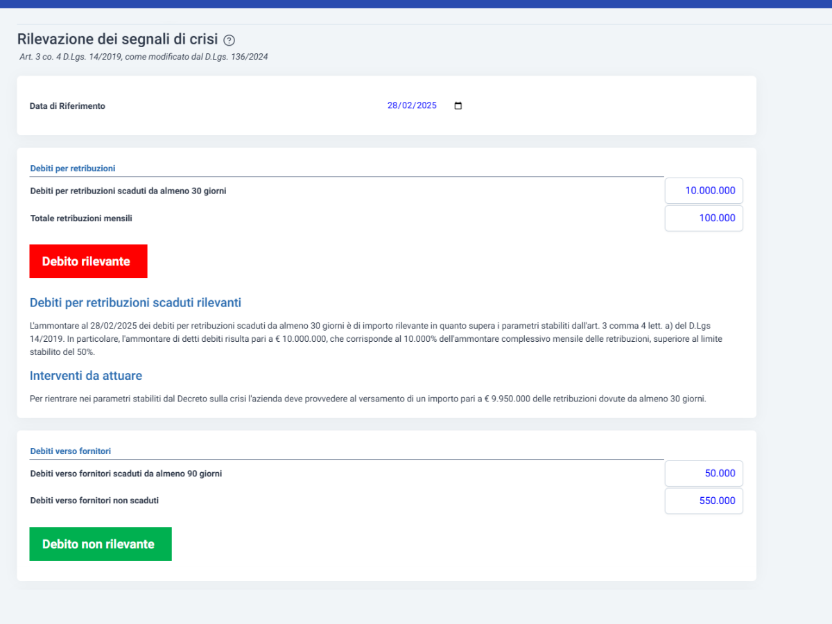 Software Gestione della Crisi e strumenti di allerta - creditori pubblici qualificati