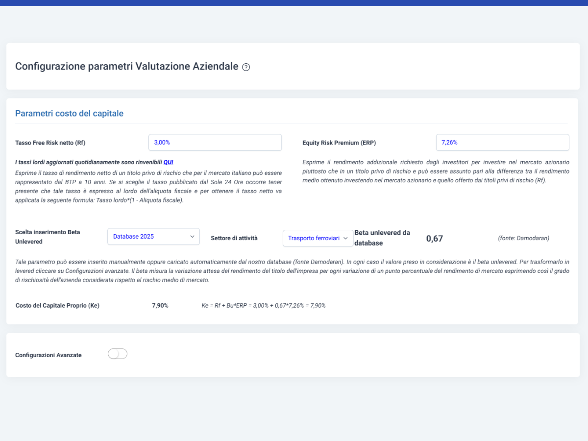 Software Valutazione Aziendale - metodo patrimoniale semplice